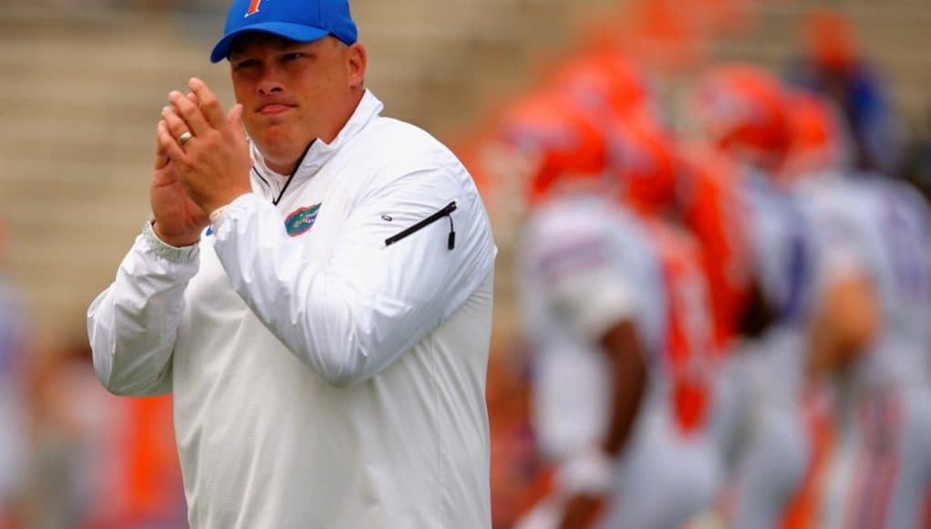 Florida Gators defensive coordinator Geoff Collins previews the opening game of the season- 1280x853