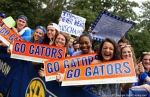 Florida Gators fans at SEC Nation for when the Florida Gators football team played Tennessee-1280x855
