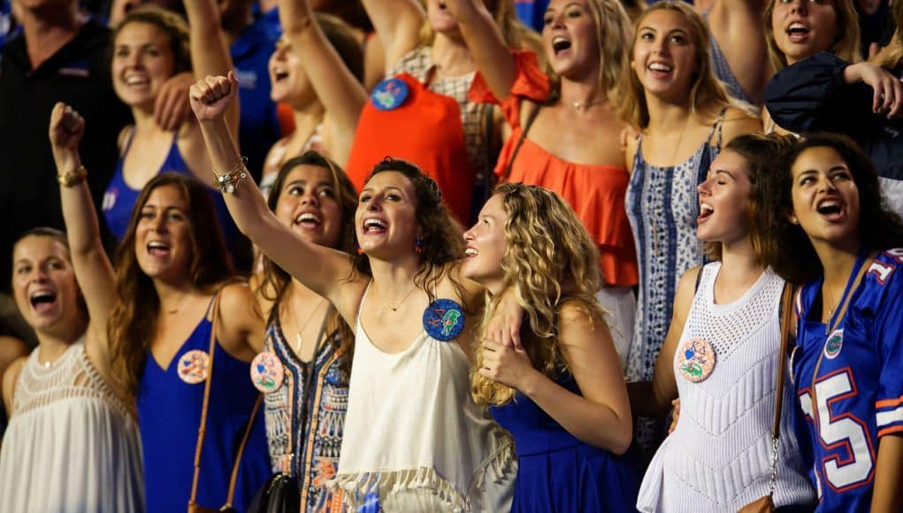 Florida Gators football fans cheer against ECU- 1280x854