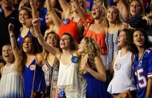 Florida Gators football fans cheer against ECU- 1280x854