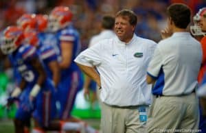 Florida Gators head coach Jim McElwain watches the Gators take on New Mexico State- 1280x853