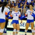 Florida Gators volleybal player Mackenzie Dagostino against Florida State-1280X851