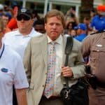 Florida Gators head coach Jim McElwain during the Gator walk against New Mexico State- 1280x851