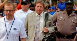 Florida Gators head coach Jim McElwain during the Gator walk against New Mexico State- 1280x851