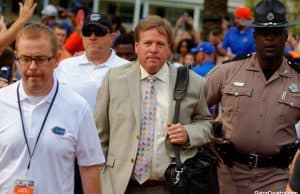 Florida Gators head coach Jim McElwain during the Gator walk against New Mexico State- 1280x851