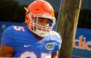 University of Florida freshman running back Jordan Scarlett arrives at Florida Gators spring camp- Florida Gators football- 1280x852