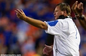 University of Florida head football coach Jim McElwain coaches the Florida Gators during a win over East Carolina- Florida Gators Football- Jim McElwain- 1280x854