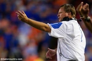 University of Florida head football coach Jim McElwain coaches the Florida Gators during a win over East Carolina- Florida Gators Football- Jim McElwain- 1280x854