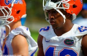 University of Florida junior safety Keanu Neal walks into spring practice for the Florida Gators- Florida Gators Football- Keanu Neal- 1280x852