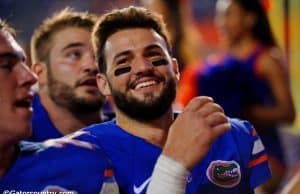 University of Florida quarterback Will Grier sings the alma mater after Florida's big win over New Mexico State- Florida Gators Football- 1280x852