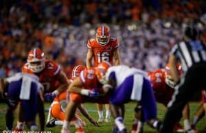 University of Florida redshirt junior kicker Austin Hardin lines up before missing his second field goal against ECU- Florida Gators Football- 1280x852