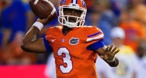 Nothing has really changed for the Florida Gators football team University of Florida sophomore quarterback Treon Harris throws a pass against East Carolina- Florida Gators football- 1280x854