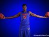 Florida Gators Basketball Media Day Portraits-Florida Gators center John Egbunu