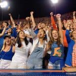 Florida Gators football fans cheer during the Ole Miss game- 1280x855
