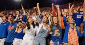 Florida Gators football fans cheer during the Ole Miss game- 1280x855