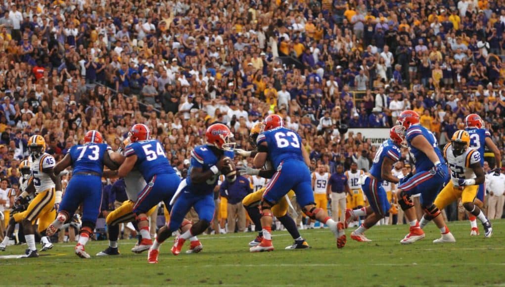 Florida Gators quarterback Treon Harris against LSU 2015- 1280x800