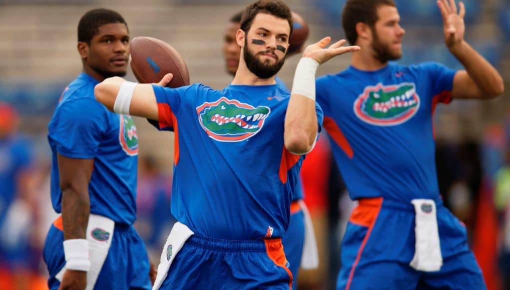 Florida Gators quarterback Will Grier warms up against Ole Miss- 1280x 853