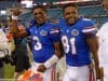 Treon Harris and Antonio Callaway walk off the field after the Florida Gators beat Georgia 27-3 on Halloween- Florida Gators football- 1280x852