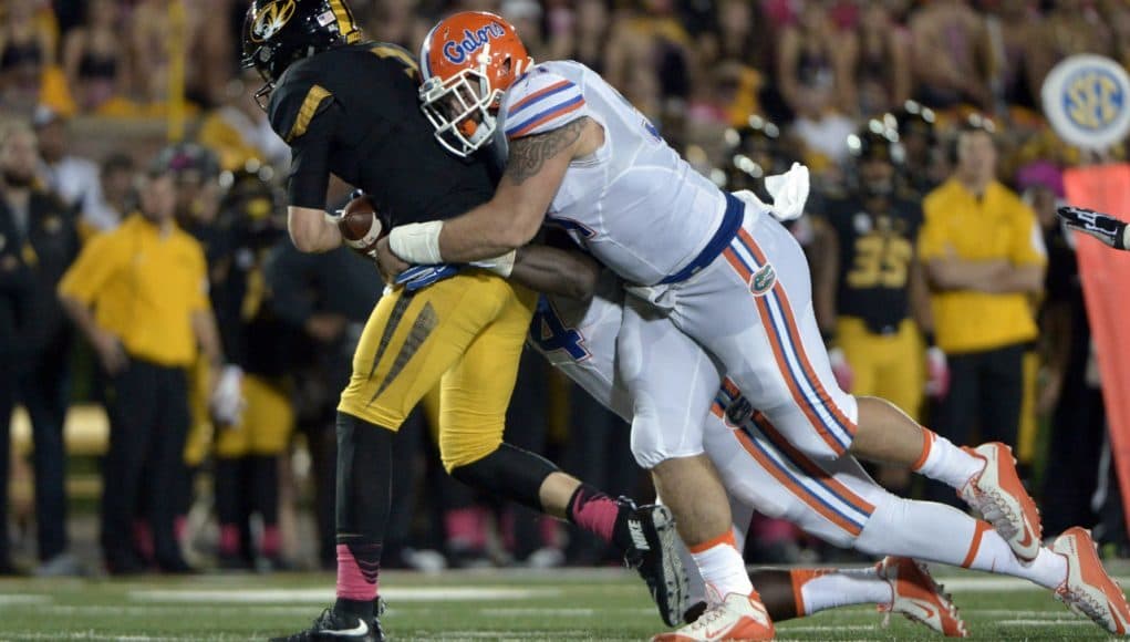 Florida Gators defensive tackle Joey Ivey with the sack against Missouri- 1280x882