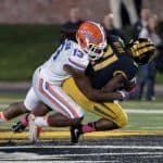 Florida Gators linebacker Daniel McMillian makes the tackle against Missouri - 1280x885