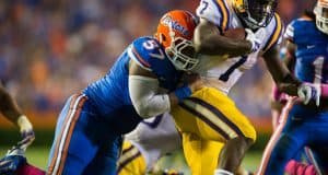 University of Florida defensive tackle Caleb Brantley tackles LSU Tigers running back Leonard Fournette- Florida Gators football- 1280x852