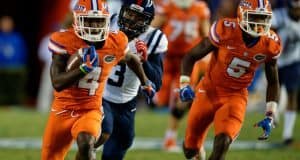University of Florida receiver Brandon Powell races to the end zone for a touchdown against Ole Miss- Florida Gators football- 1280x852
