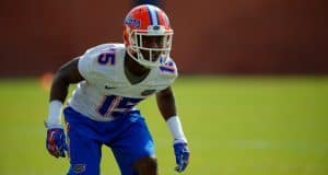 University of Florida redshirt freshman cornerback Deiondre Porter goes through drills during spring practice- Florida Gators football- 1280x852