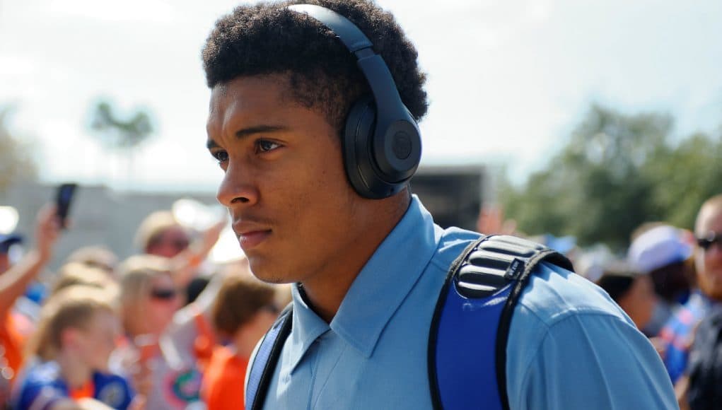 University of Florida sophomore cornerback Quincy Wilson walks into EverBank Field before the Florida Gators game against Georgia- Florida Gators football- 1280x852