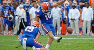 Austin Hardin misses one of his two field goal attempts against the FAU Owls- Florida Gators football- 1280x852