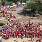 Crowd From Above at Florida Georgia Worlds Largest Outdoor Cocktail Party 10-31-15 Florida Gators Football