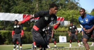 Two SEC East rivals battling for Burns signature Florida Gators DE target Brian Burns at the Opening- 1280x853
