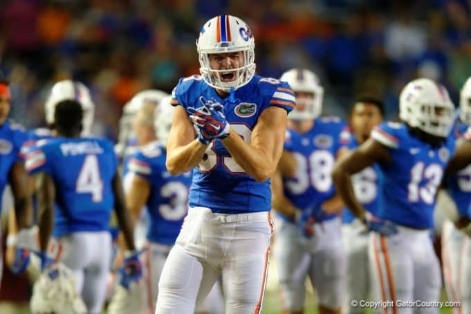Florida Gators TE Jake McGee during the FSU game on Saturday- 1280x853