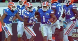 Florida Gators cornerback Vernon Hargreaves celebrates an INT- 1250x832