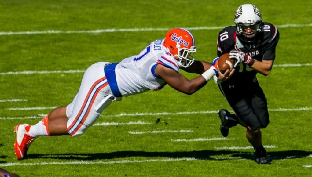 Florida Gators defensive tackle Caleb Brantley against South Carolina- 1280x787