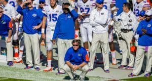 Florida Gators football coach Jim McElwain coaches against South Carolina- 1280x846