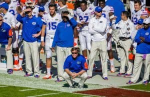 Florida Gators football coach Jim McElwain coaches against South Carolina- 1280x846