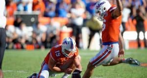 Florida Gators kicker Austin Hardin nails the game winning photo against Vandy 2015- 1280x853