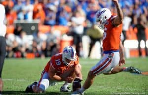 Florida Gators kicker Austin Hardin nails the game winning photo against Vandy 2015- 1280x853