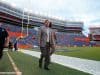 Jim McElwain takes his pre-game walk around the field at Ben Hill Griffin Stadium- Florida Gators football- 1280x852