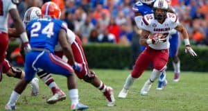 Wilds, Gamecocks will test Florida Gators defensive line South Carolina running back Brandon Wilds runs against the Florida Gators in 2014- Florida Gators football- 1280x852