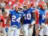 University of Florida football players Brian Poole and Jarrad Davis celebrate during the Florida Gators win over the Georgia Bulldogs- Florida Gators football- 1280x852