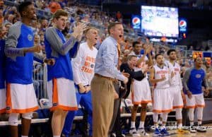 University of Florida Gators Basketball head coach Mike White and team