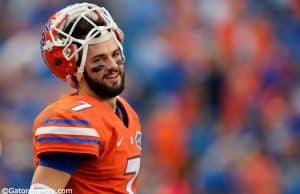 University of Florida quarterback warms up before the Florida Gators take on the Ole Miss Rebels- Florida Gators football- 1280x852