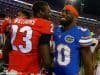 University of Florida safety Marcus Maye walks off the field after the Florida Gators beat the Georgia Bulldogs 27-3