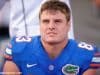 University of Florida senior tight end Jake McGee stretches before the Florida Gators game against Georgia- 1280x852