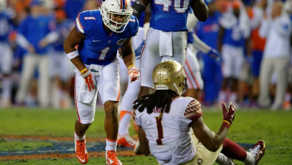 Vernon Hargreaves smacking talking Ermon Lane- Florida Gators - 1280x853