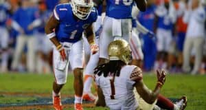 Vernon Hargreaves smacking talking Ermon Lane- Florida Gators - 1280x853