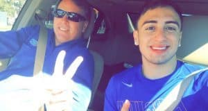 Eddy Pineiro and Jim McElwain on his official visit- Florida Gators recruiting- 1280x720