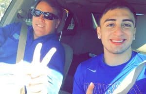 Eddy Pineiro and Jim McElwain on his official visit- Florida Gators recruiting- 1280x720