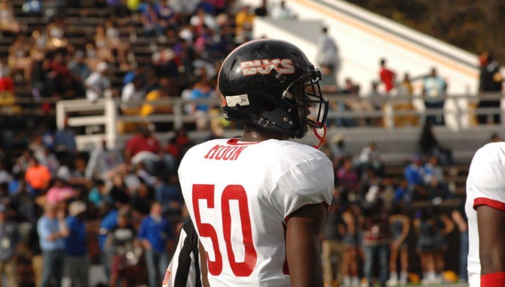 Florida Gators LB commit Jeremiah Moon at the Al vs MS game- 1280x850